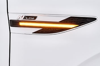 Side N Line Badge with LED Repeater